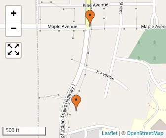 Area schools map
